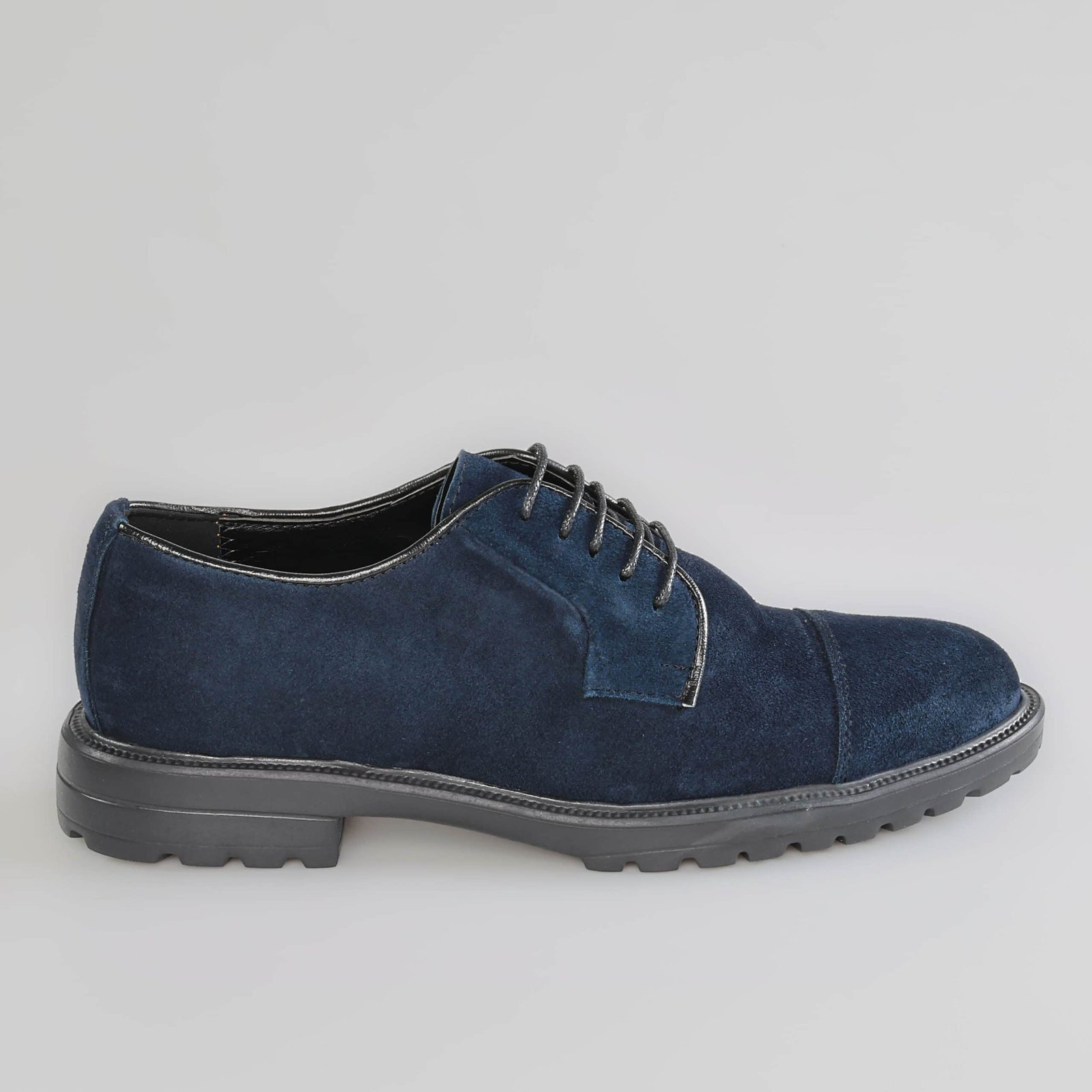 Byron – Chaussures de ville en Cuir Bleu.