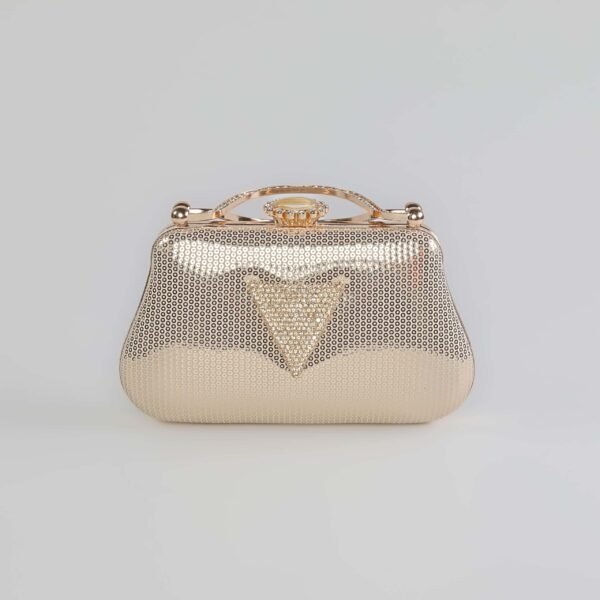 Crystal – Sac soirée en Doré.