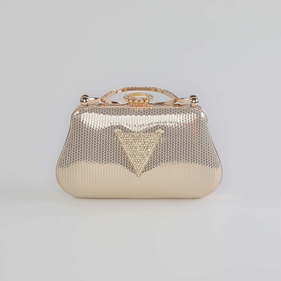 Crystal – Sac soirée en Doré.