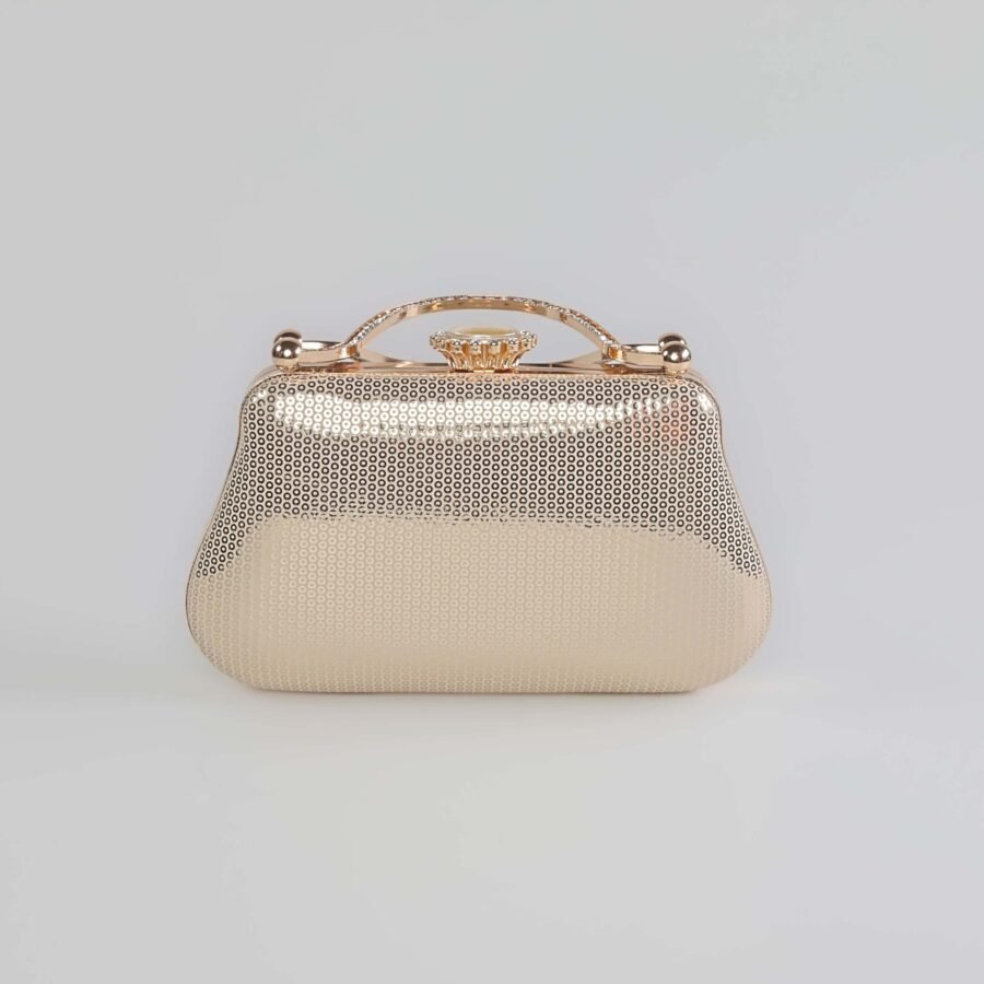 Crystal – Sac soirée en Doré.