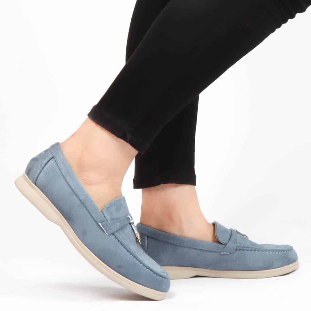 OPERA - Mocassins en Bleu ciel.