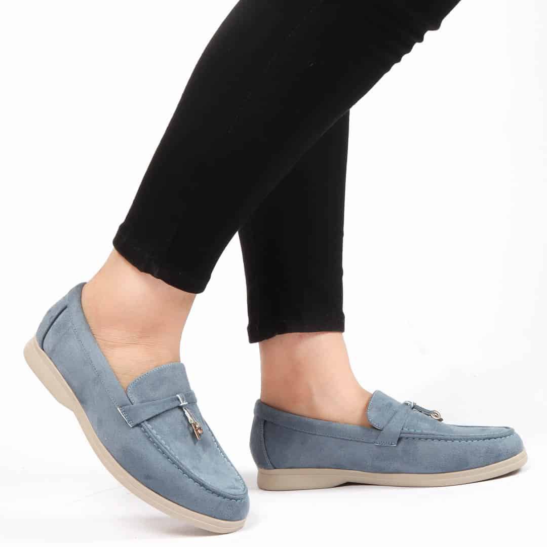 OPERA - Mocassins en Bleu ciel.