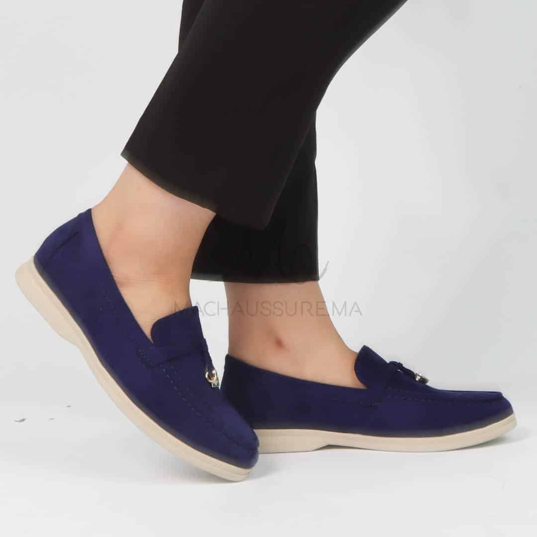 OPERA – Mocassins en Bleu Roi.