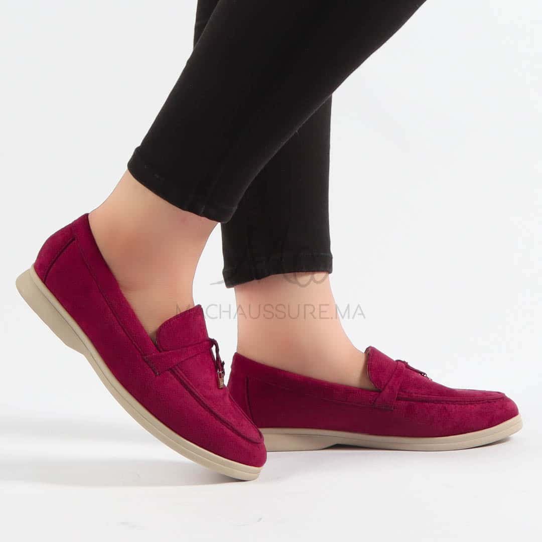 OPERA – Mocassins en Bordeau.