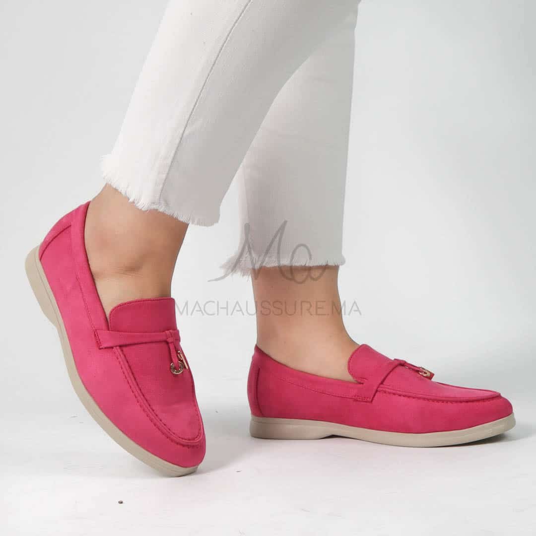 OPERA – Mocassins en Fuchsia.