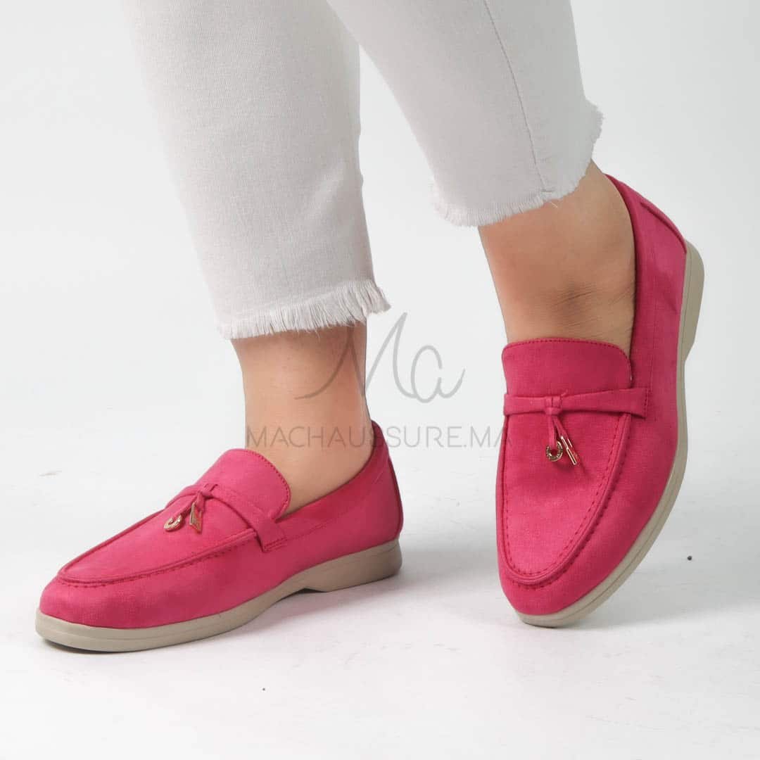 OPERA – Mocassins en Fuchsia.