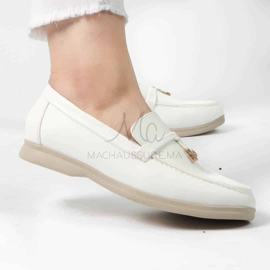 OPERA – Mocassins en Blanc.