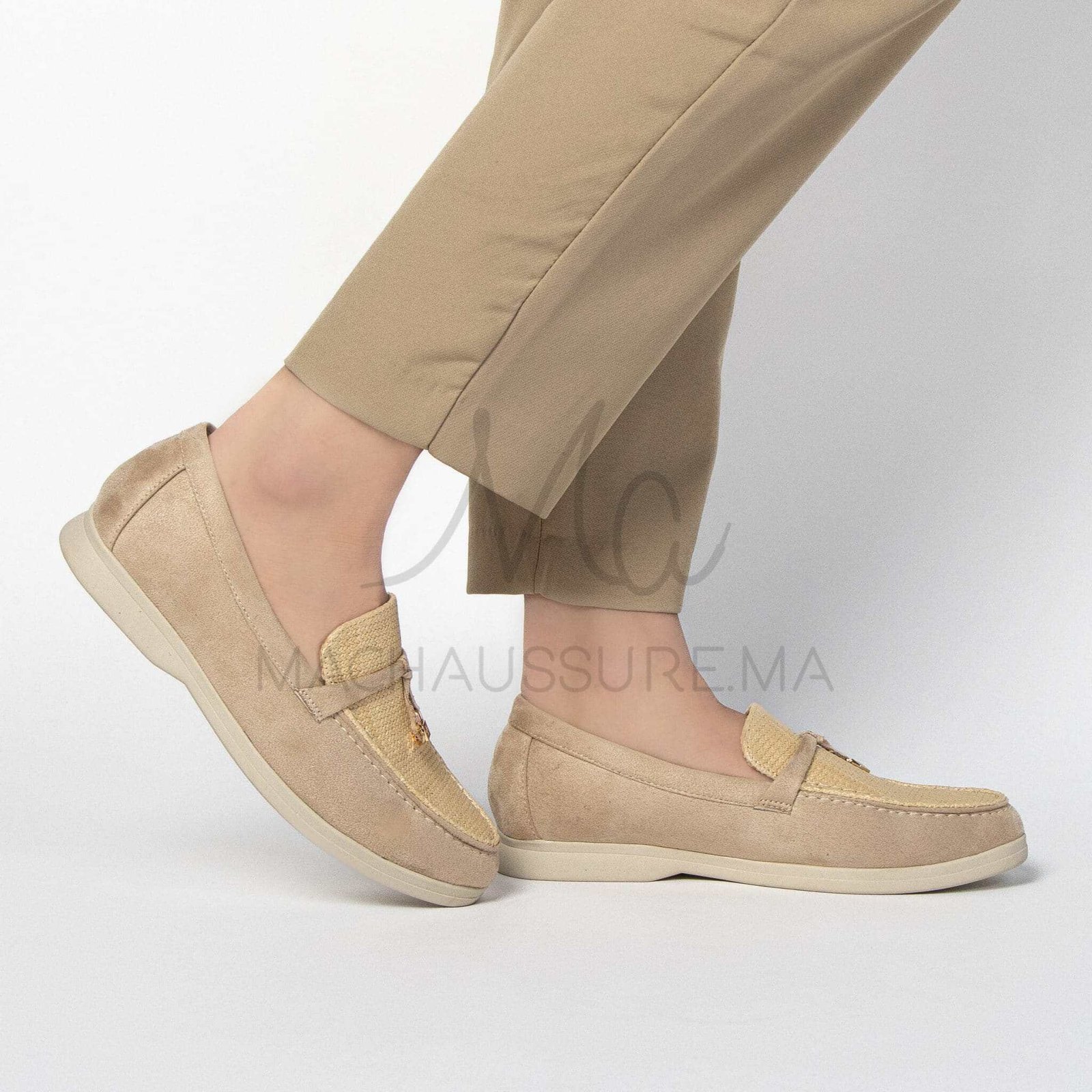 Opera - Mocassins Femme en Beige.
