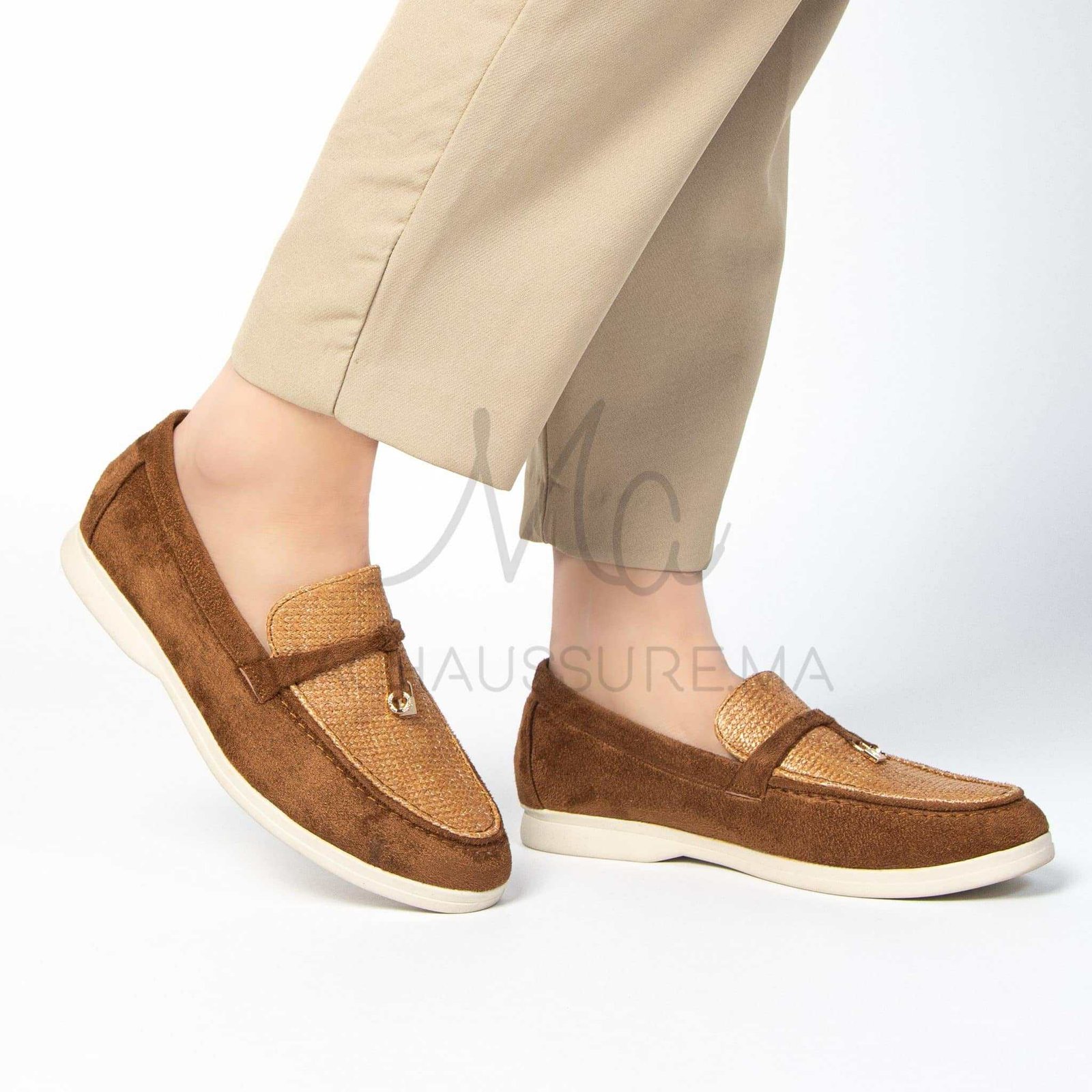 Opera - Mocassins Femme en Marron.