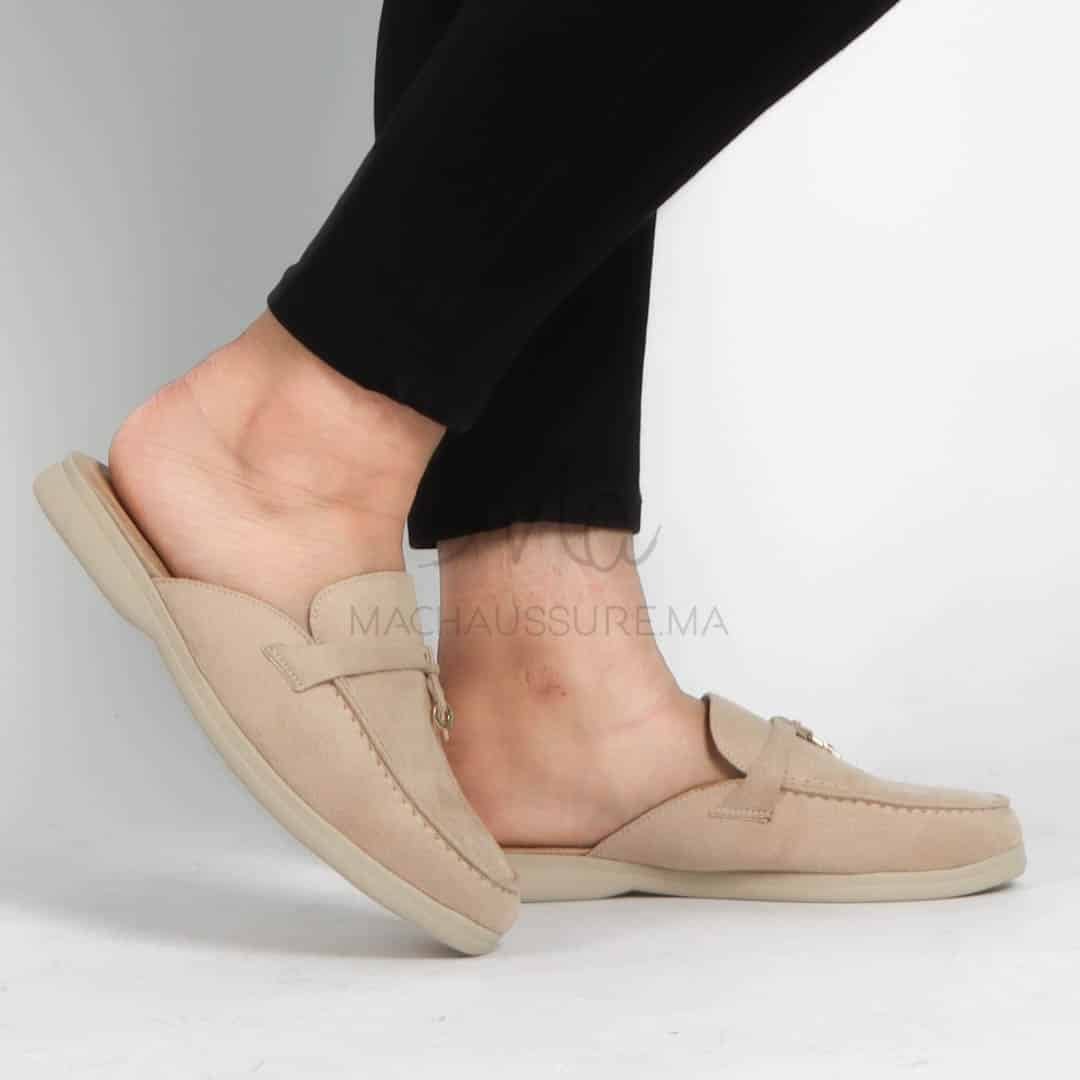 MYRA - Mules en Beige.