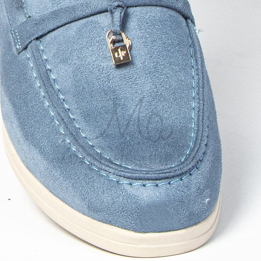 Loafer Elite - Mules Femme en Bleu ciel.