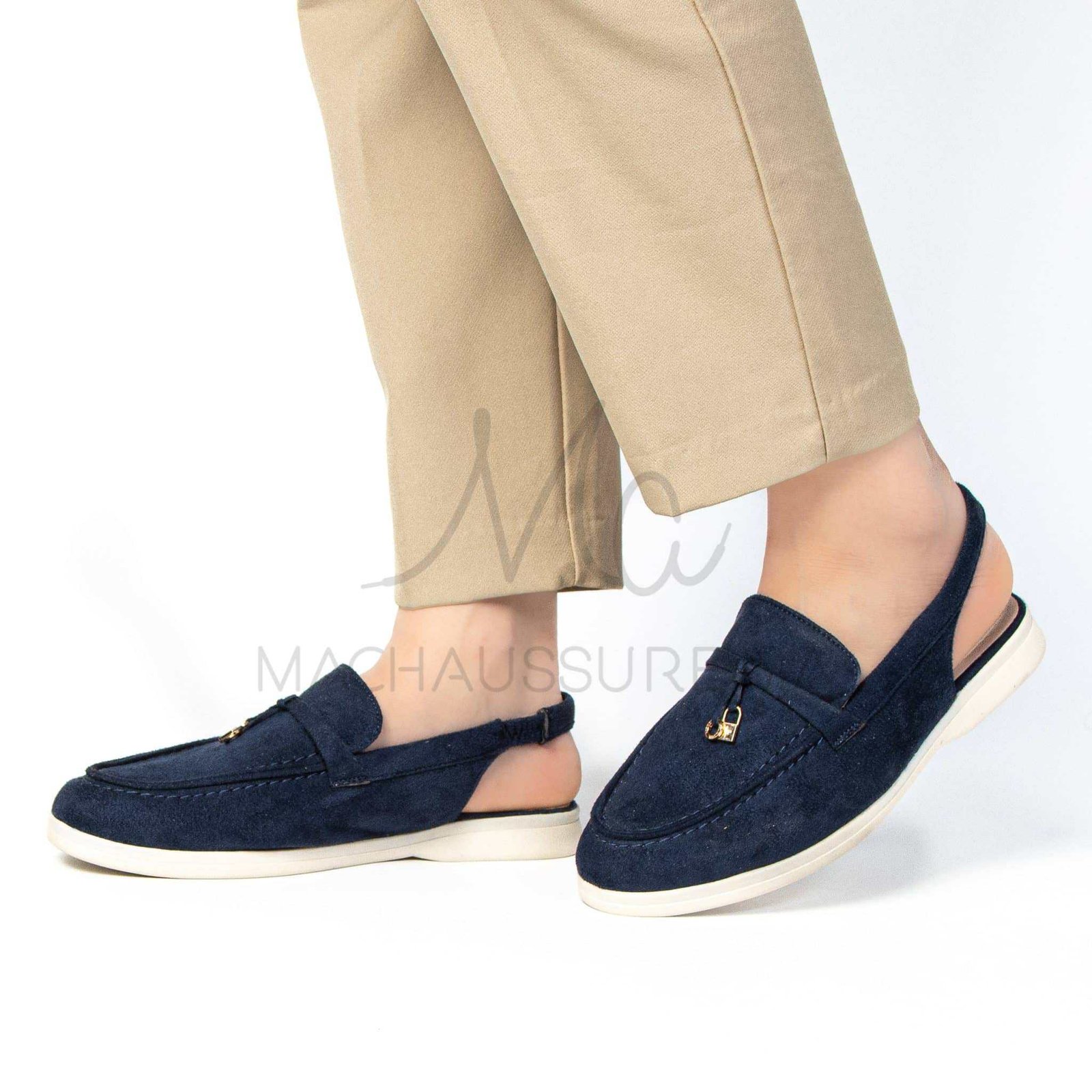 Loafer Elite - Mules Femme en Bleu Marine.
