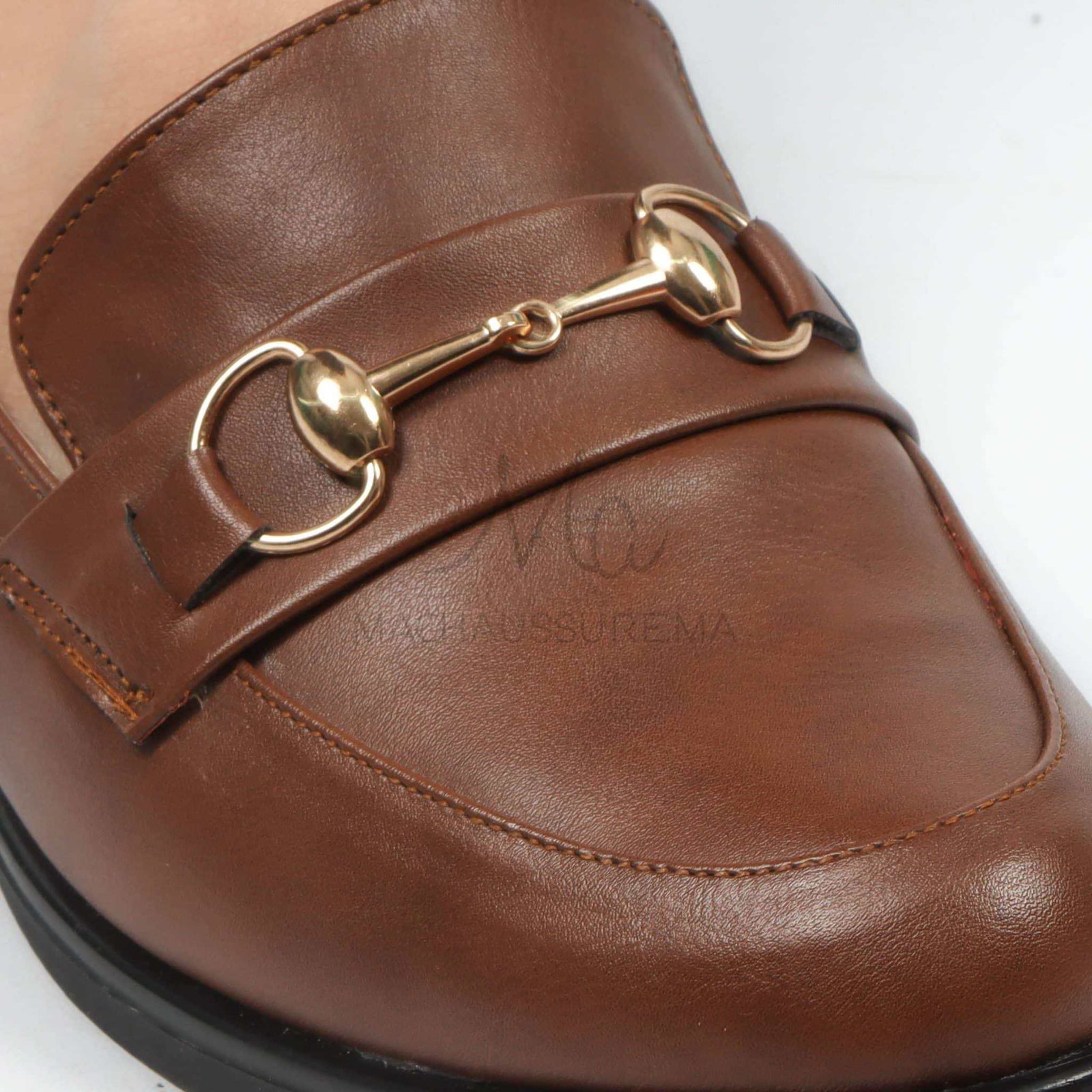 Lucky - Mocassins Femmes en Tabac.