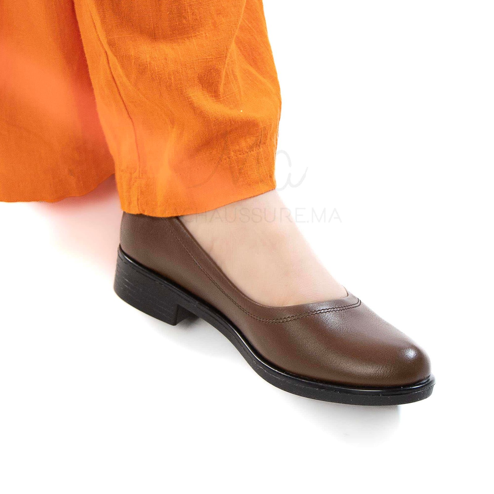 Manon - Mocassins Femmes en Tabac.