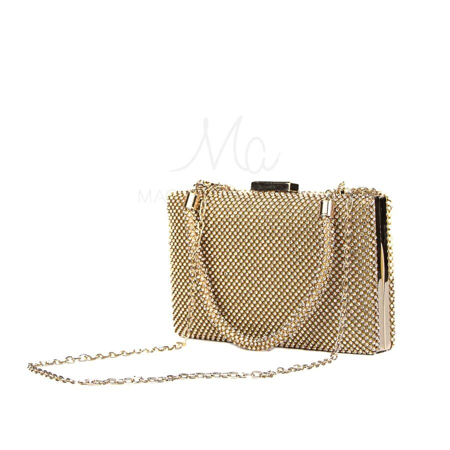 Perla – Sac Soirée en Doré.