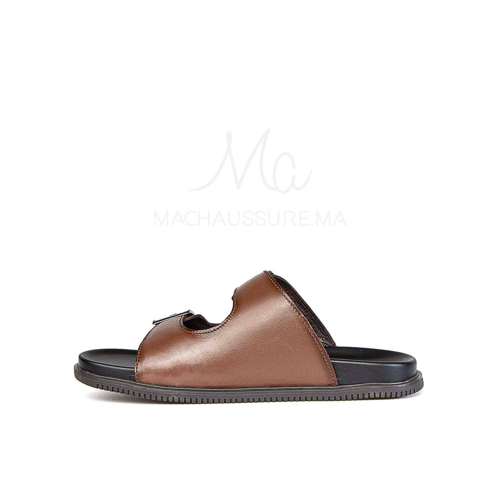 Dune Walker - Sandales Hommes en Cuir Tabac.