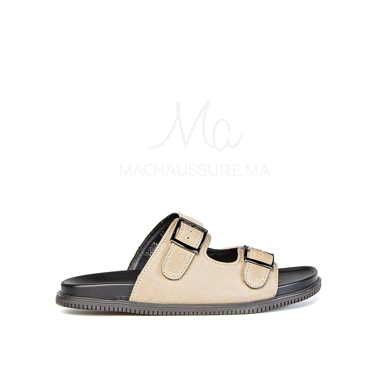 Dune Walker - Sandales Hommes en Nubuck Beige.