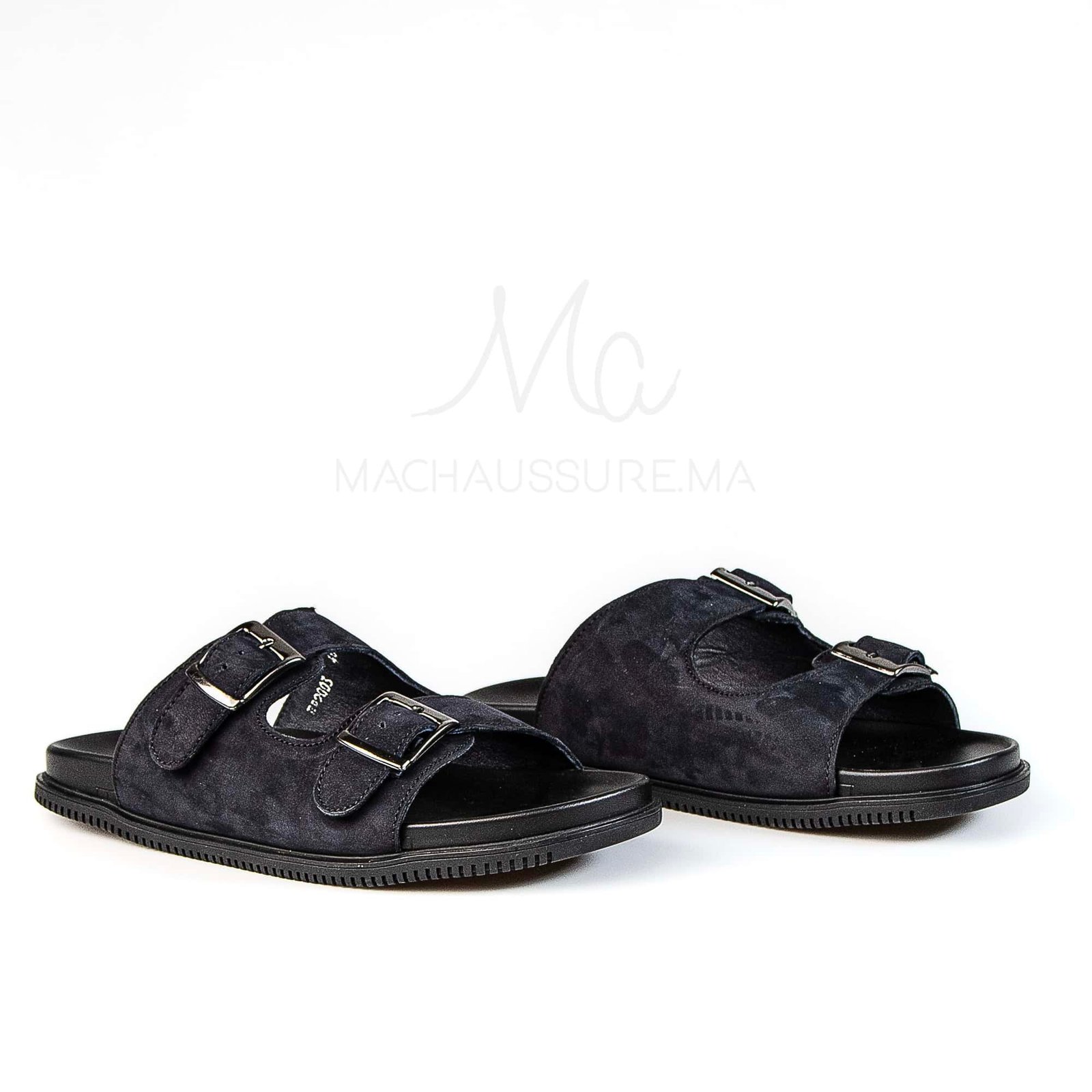 Dune Walker - Sandales Hommes en Nubuck Bleu.