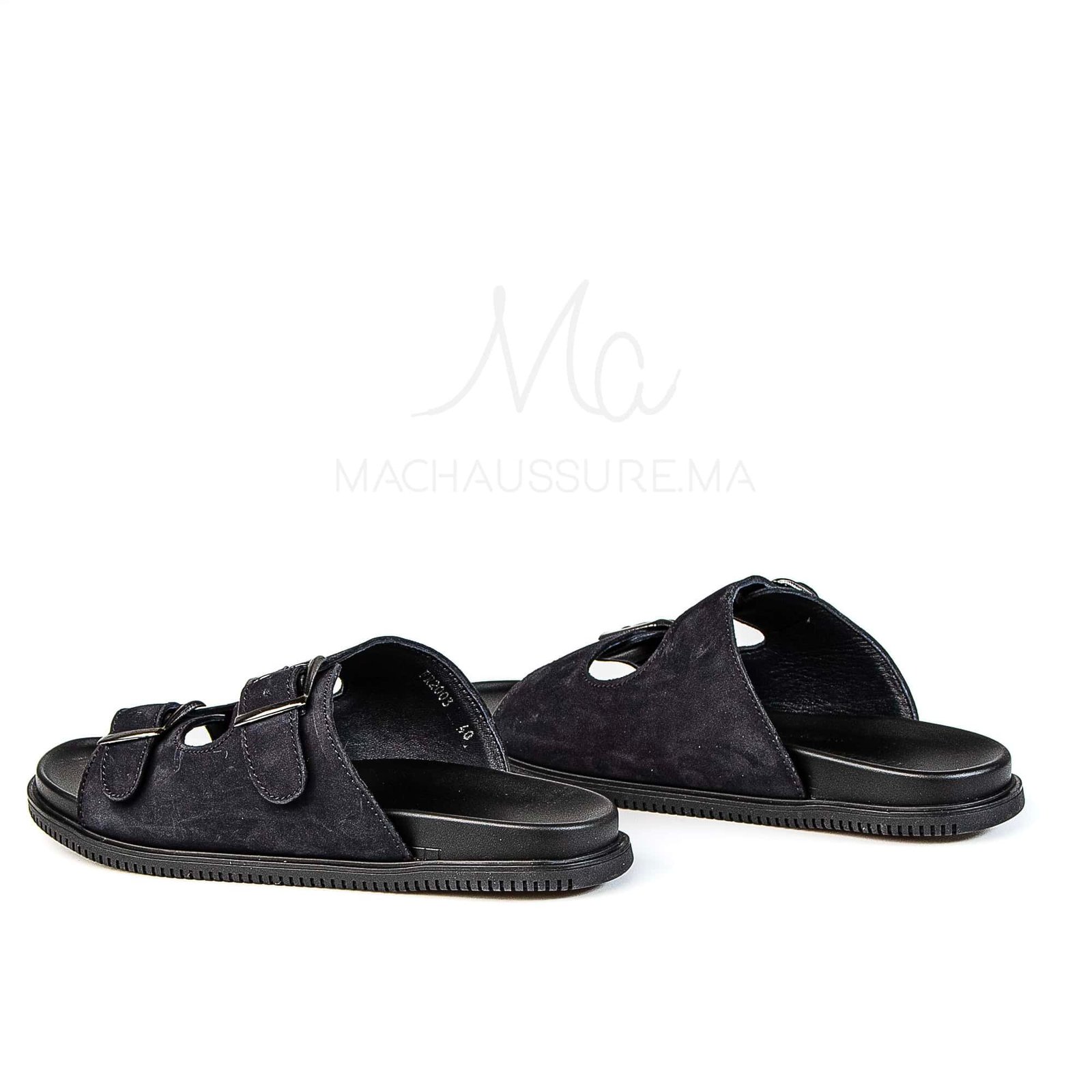 Dune Walker - Sandales Hommes en Nubuck Bleu.