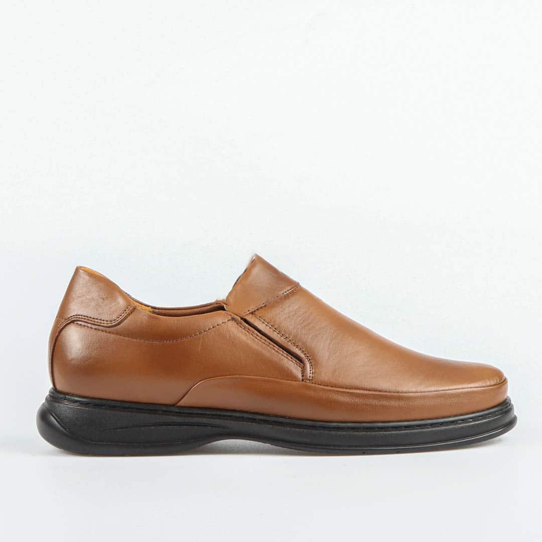 Ultra confort 100% En cuir - Tabac clair.