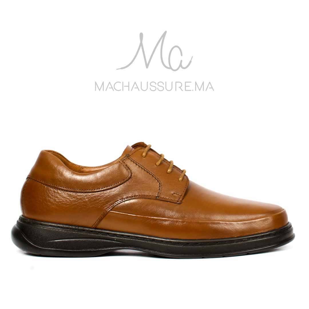 Ultra confort 100% en Cuir - Tabac.
