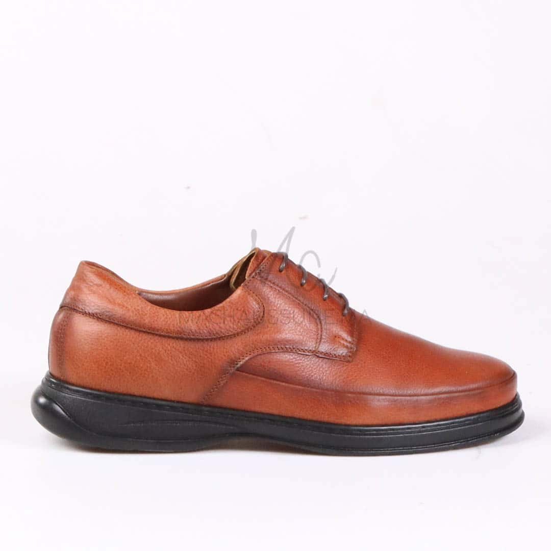 Ultra confort 100% en Cuir – Tabac Foncé.