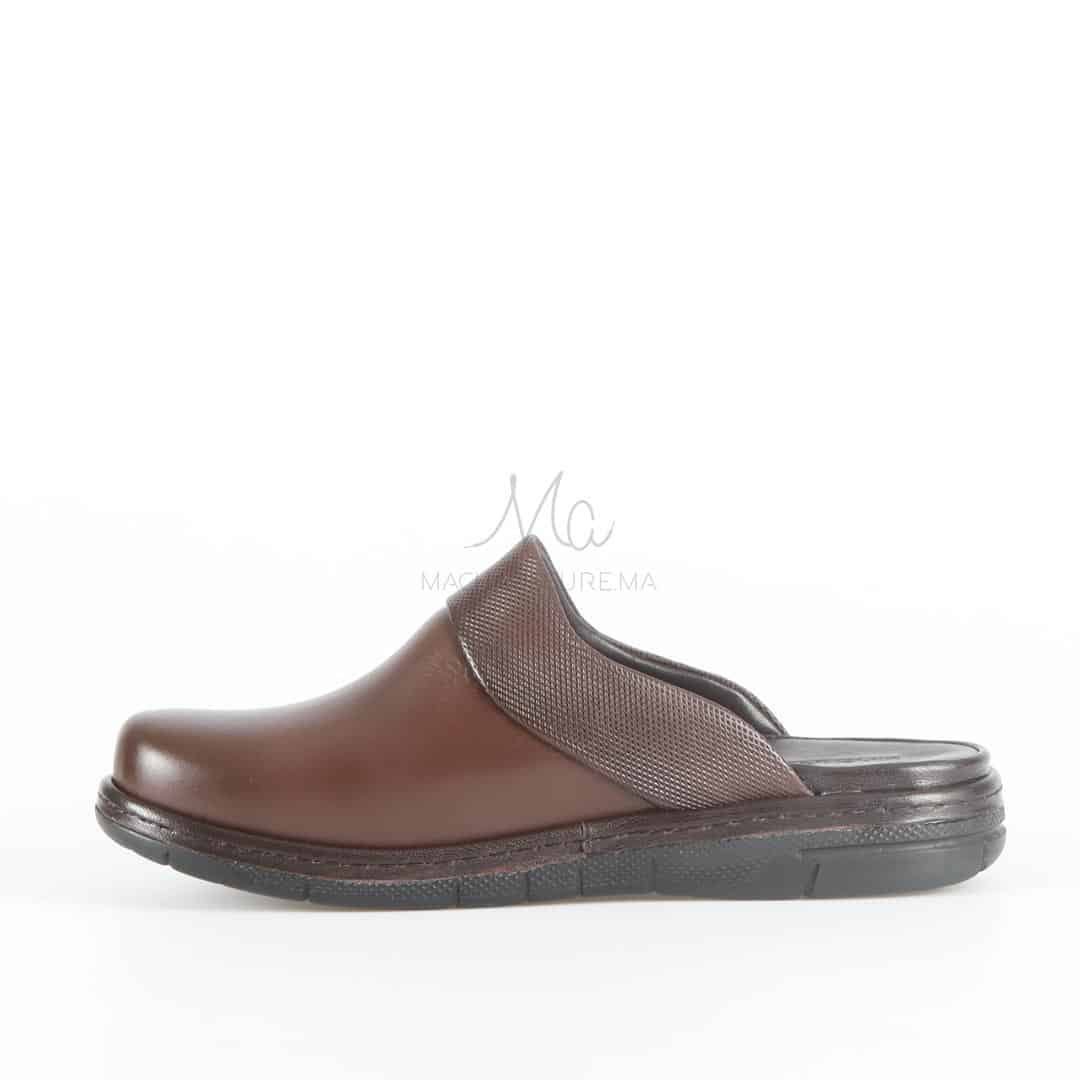Denzel - Sabots en Marron.