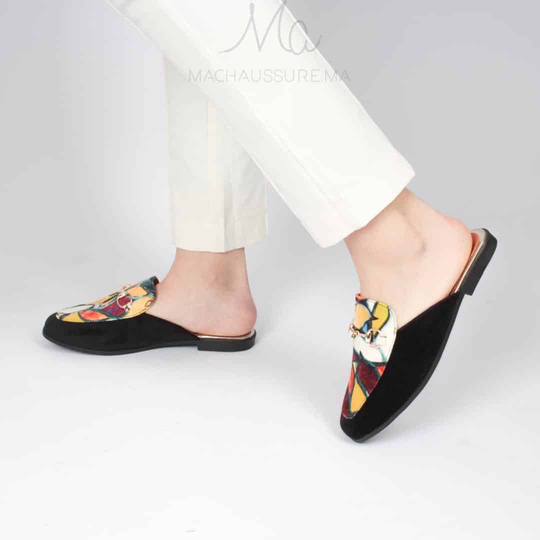FLORISSA - Mules en Noir.