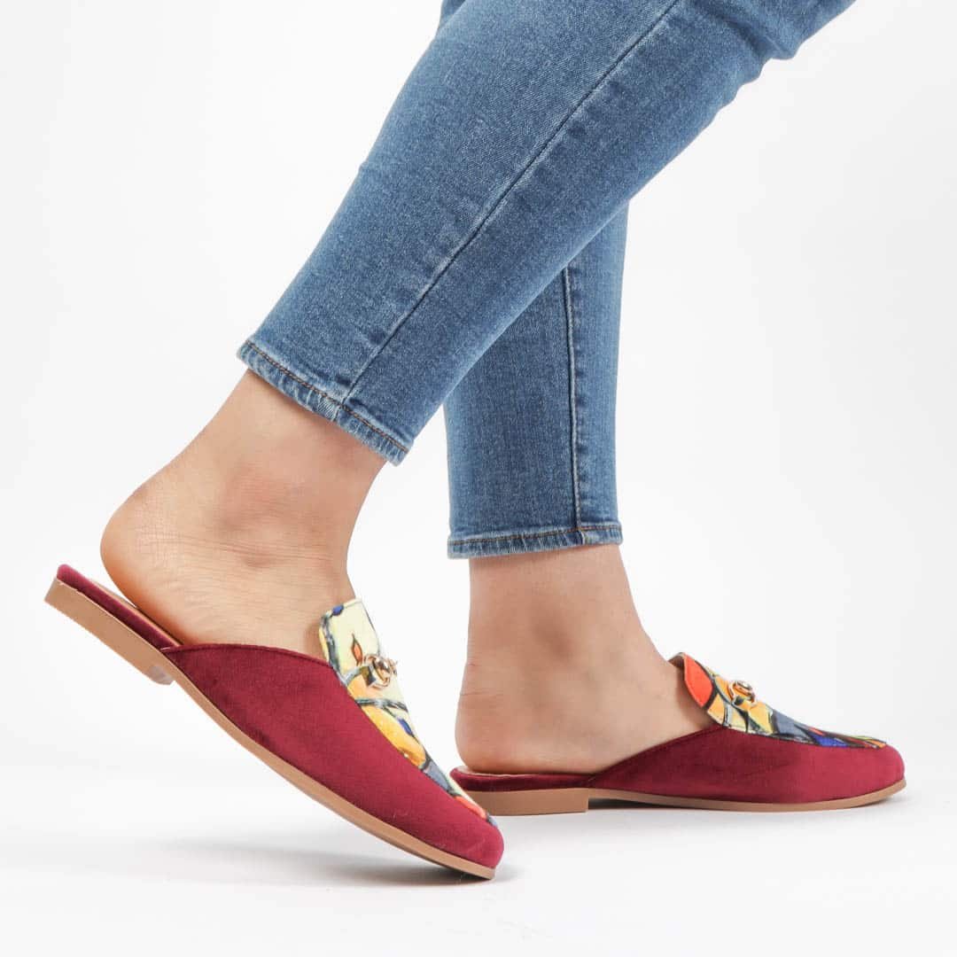 FLORISSA - Mules en Violet.