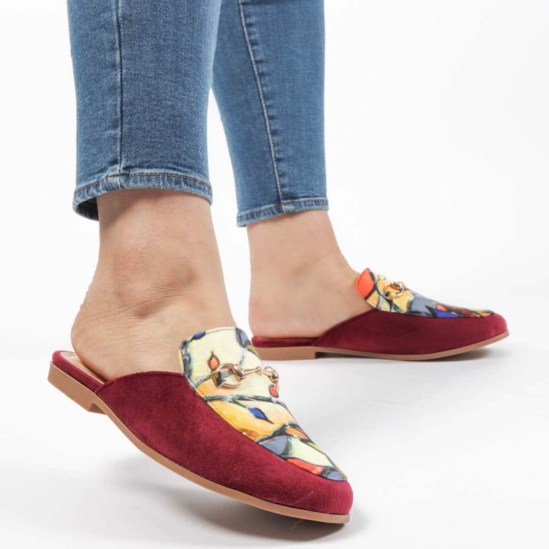 FLORISSA - Mules en Violet.