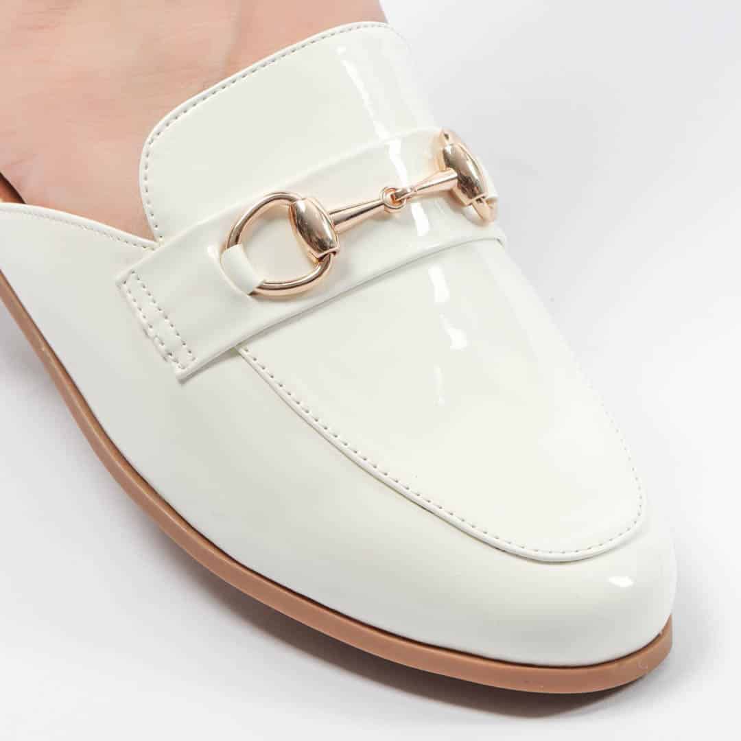 JADE – Mules Femmes en Blanc.