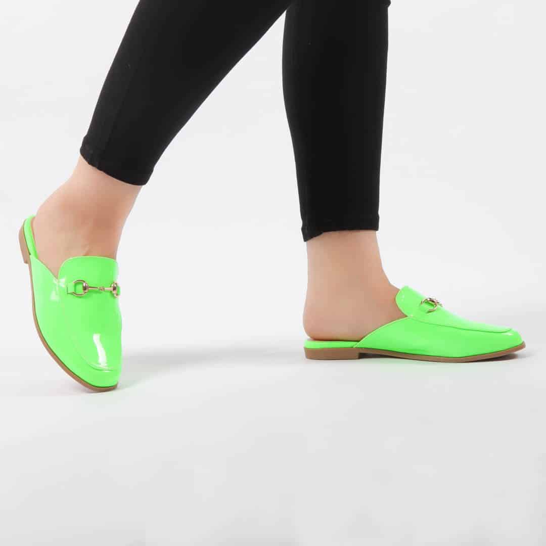 JADE – Mules Femmes en Vert.