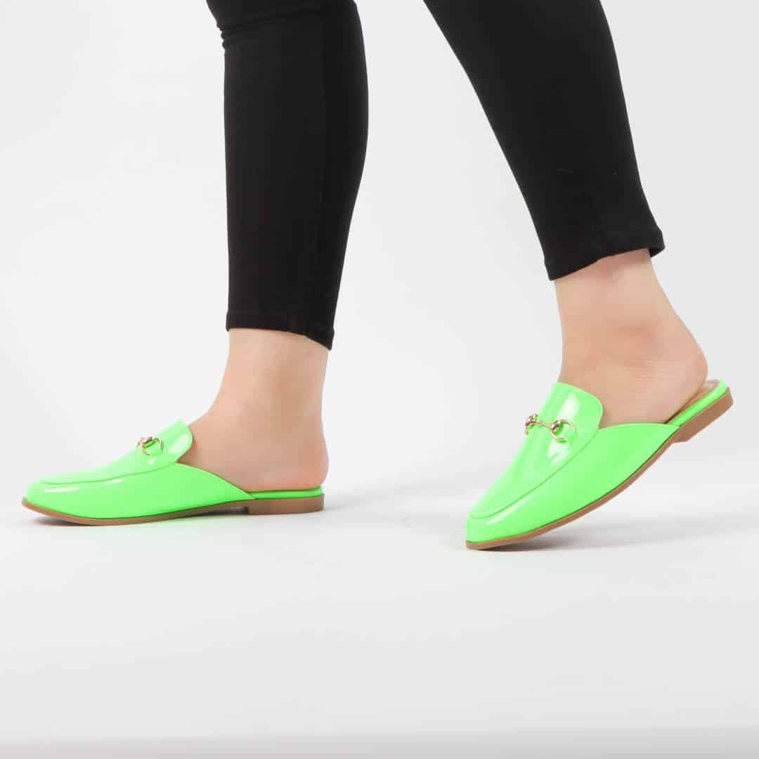 JADE – Mules Femmes en Vert.