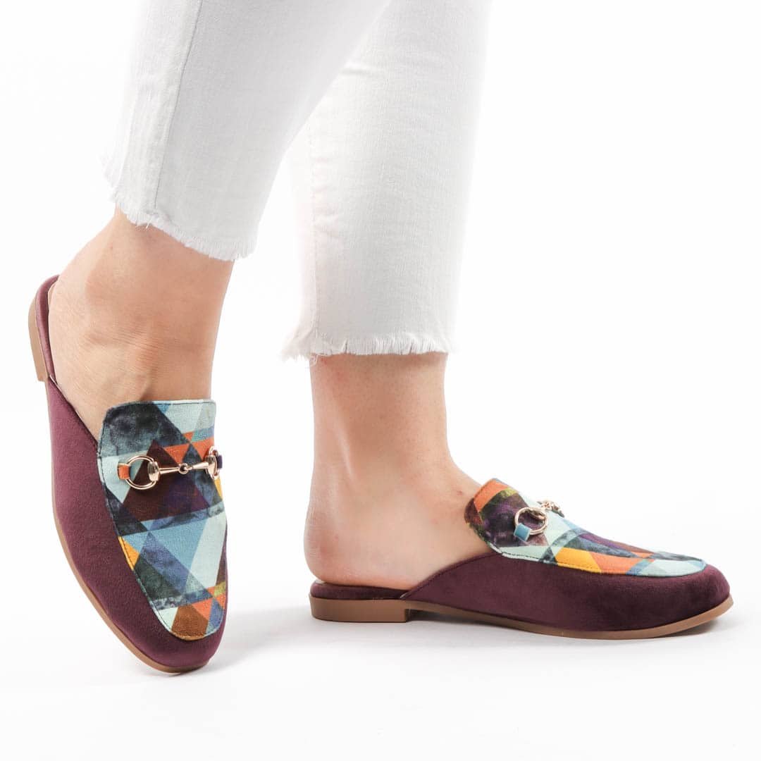 Tulipe – Mules Femmes en Mauve.