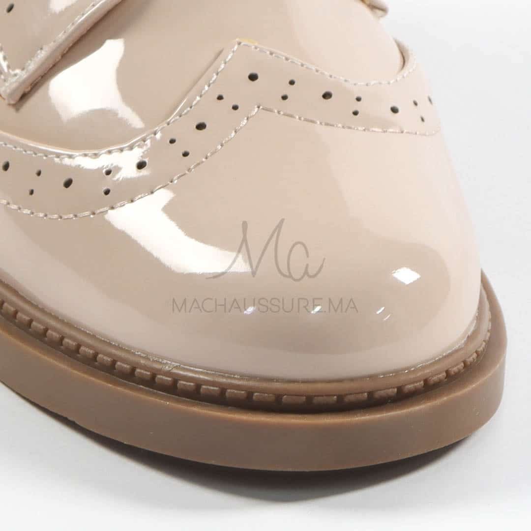 Ania - Derbies Femmes en Beige.