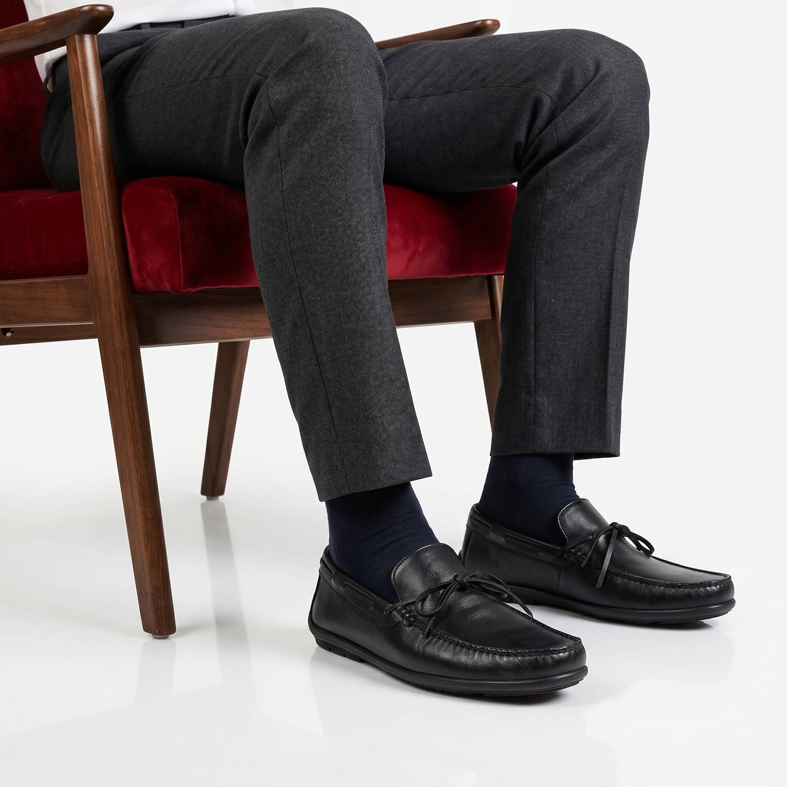 Absolu – Mocassins Hommes en Noir.