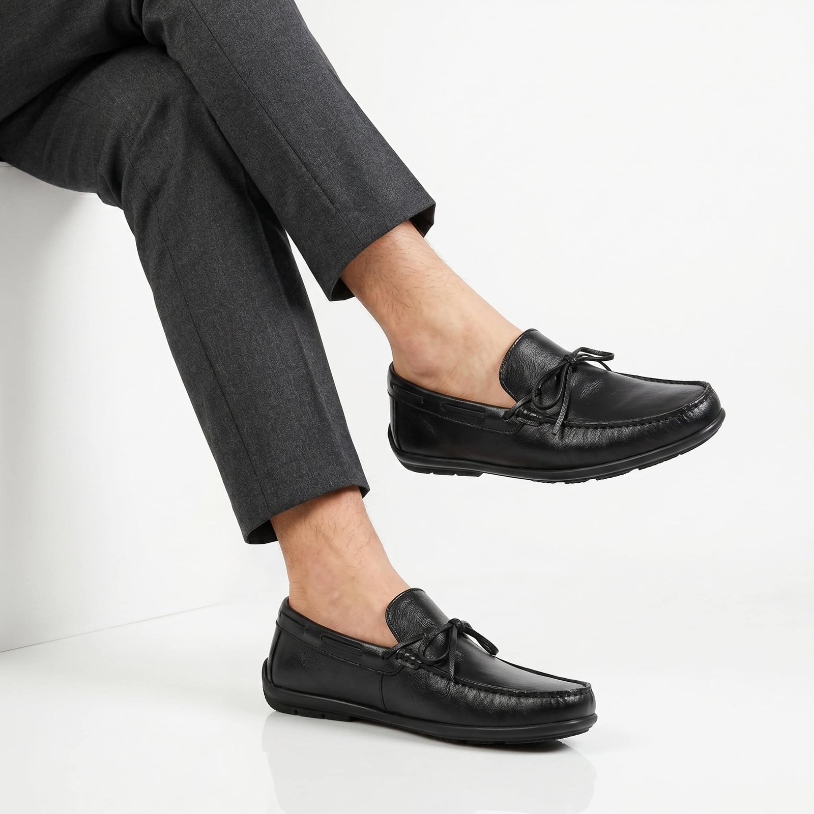 Absolu – Mocassins Hommes en Noir.