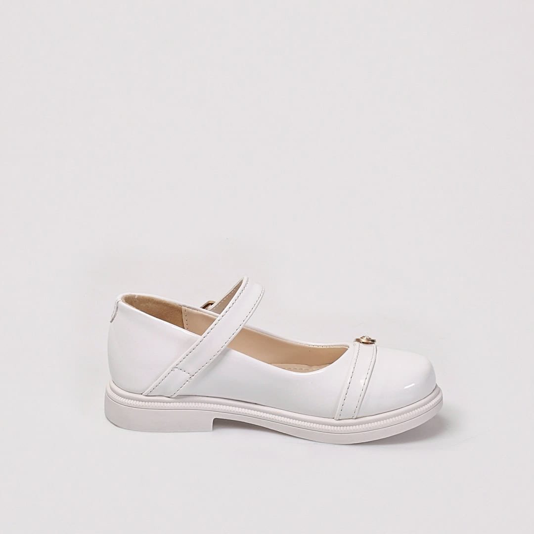 FROZY – Ballerines Enfants en Blanc.