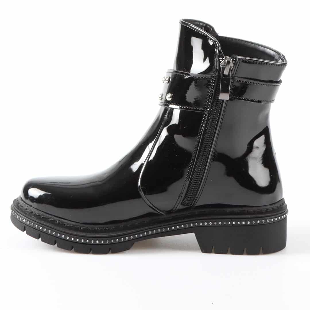 KELLI - Bottines Fille en Noir.