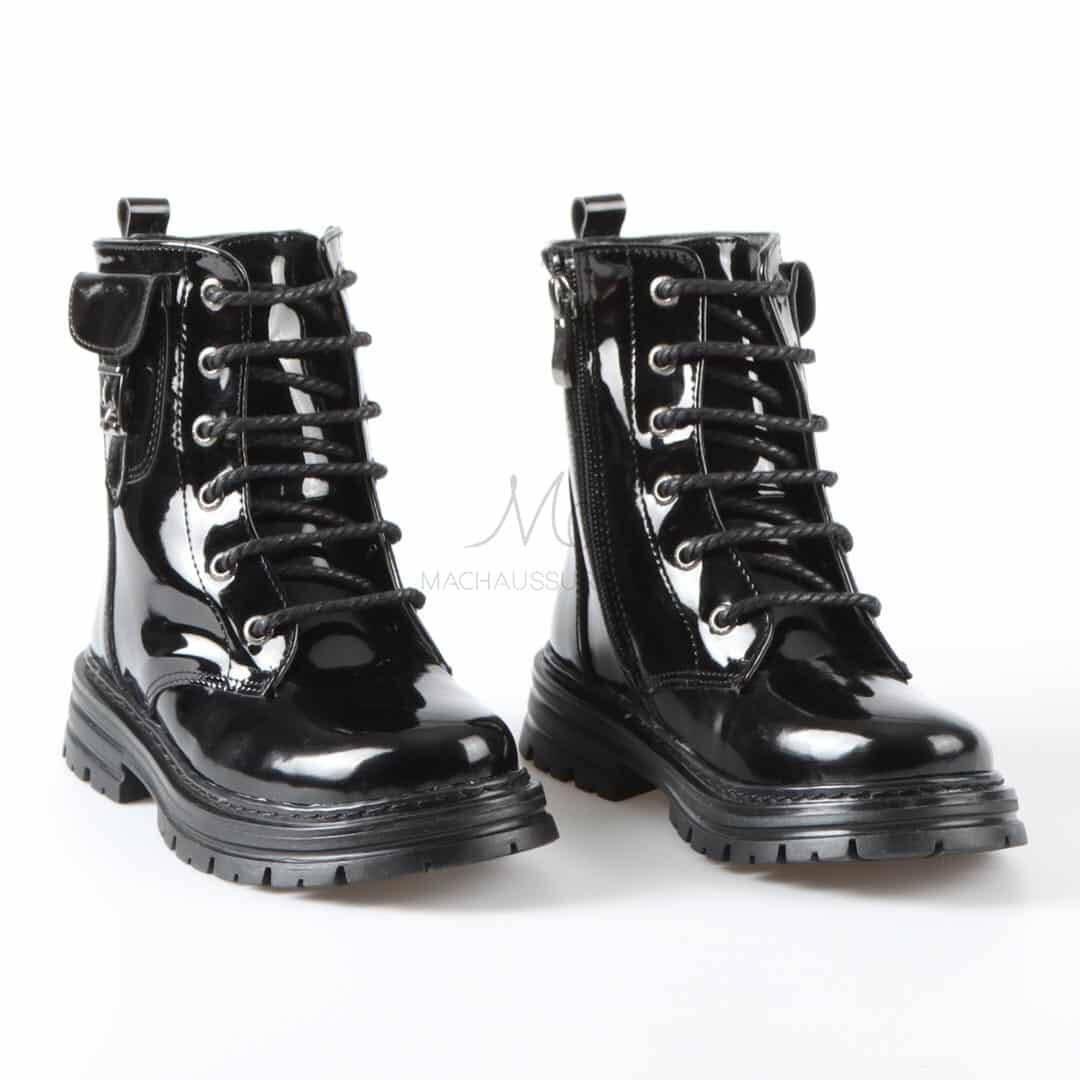 Edy- Bottines enfant en Noir.