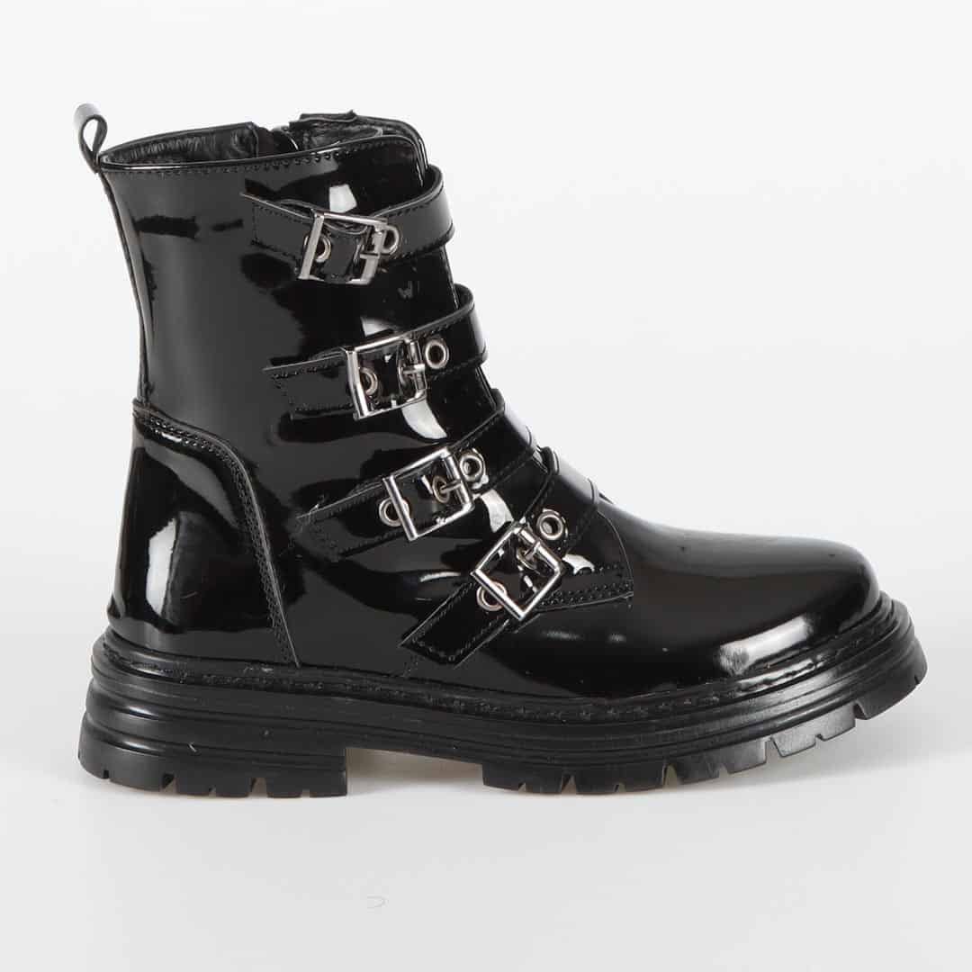 VIOLA - Bottines Enfant en Noir.