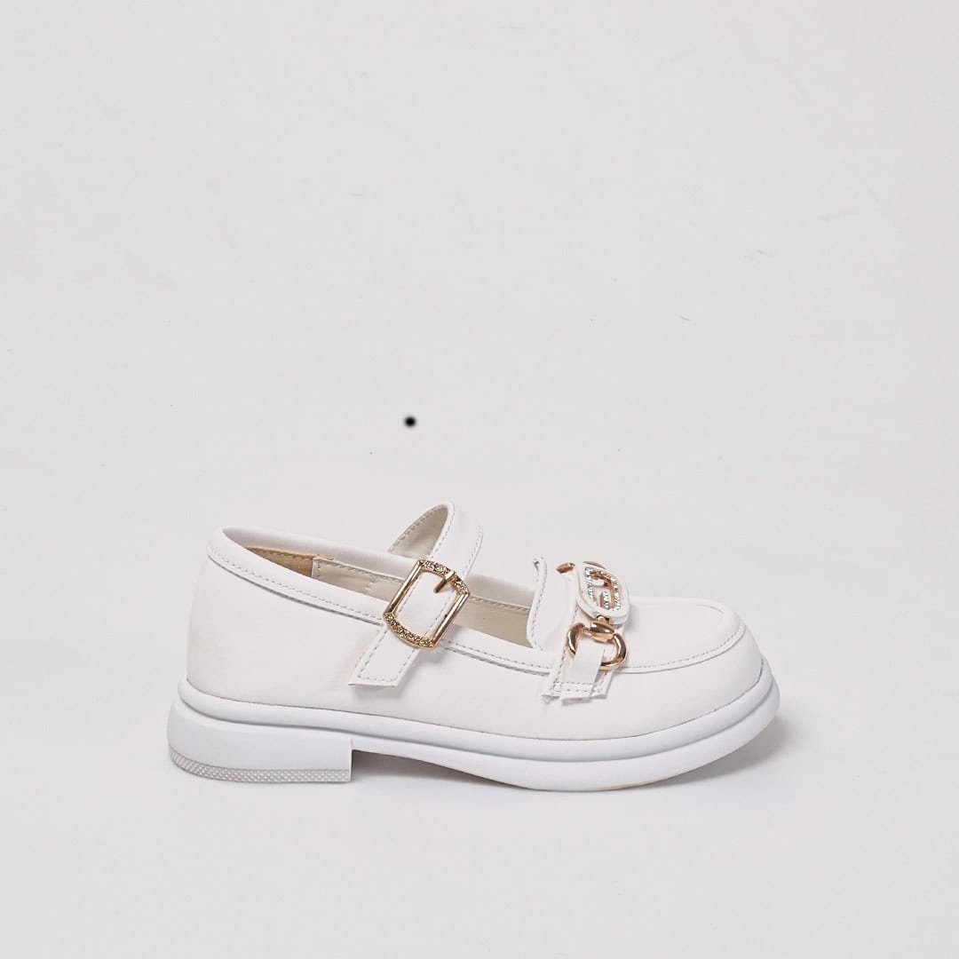 Cheery – Ballerines Enfants en Blanc.