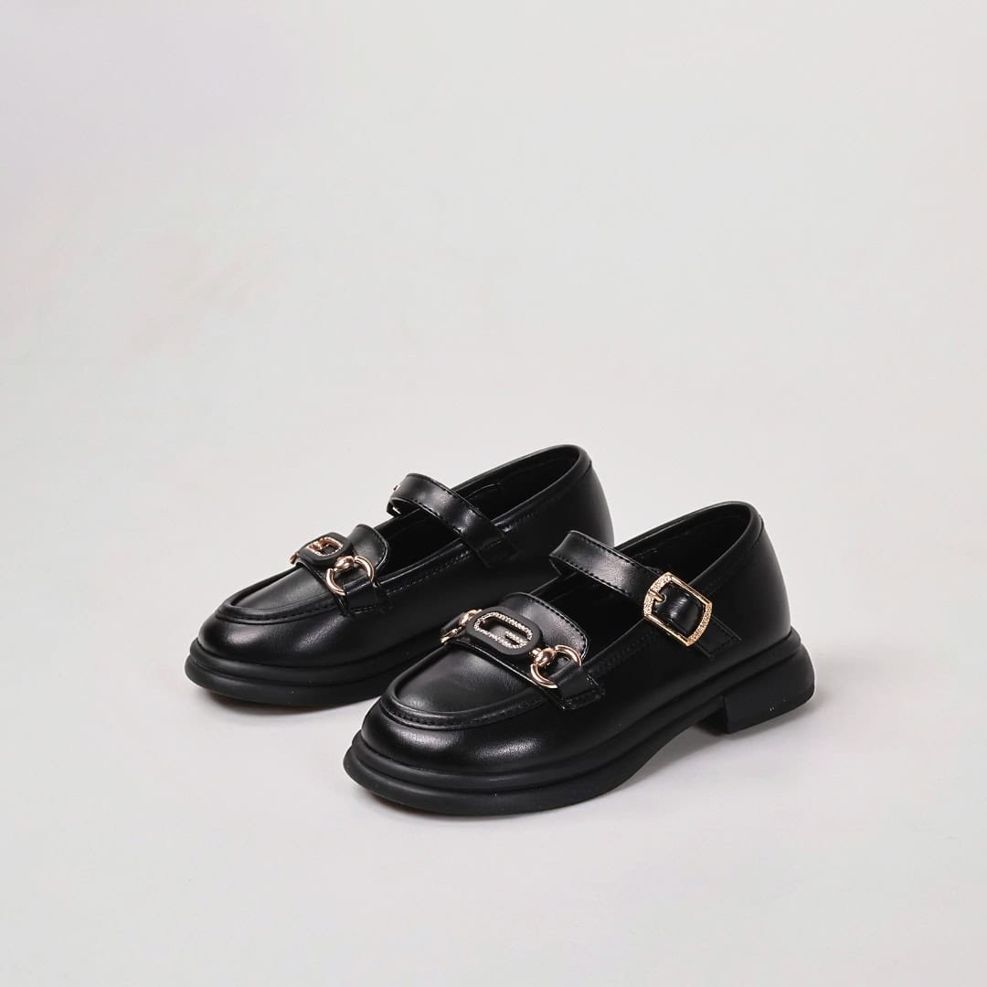Cheery – Ballerines Enfants en Noir.