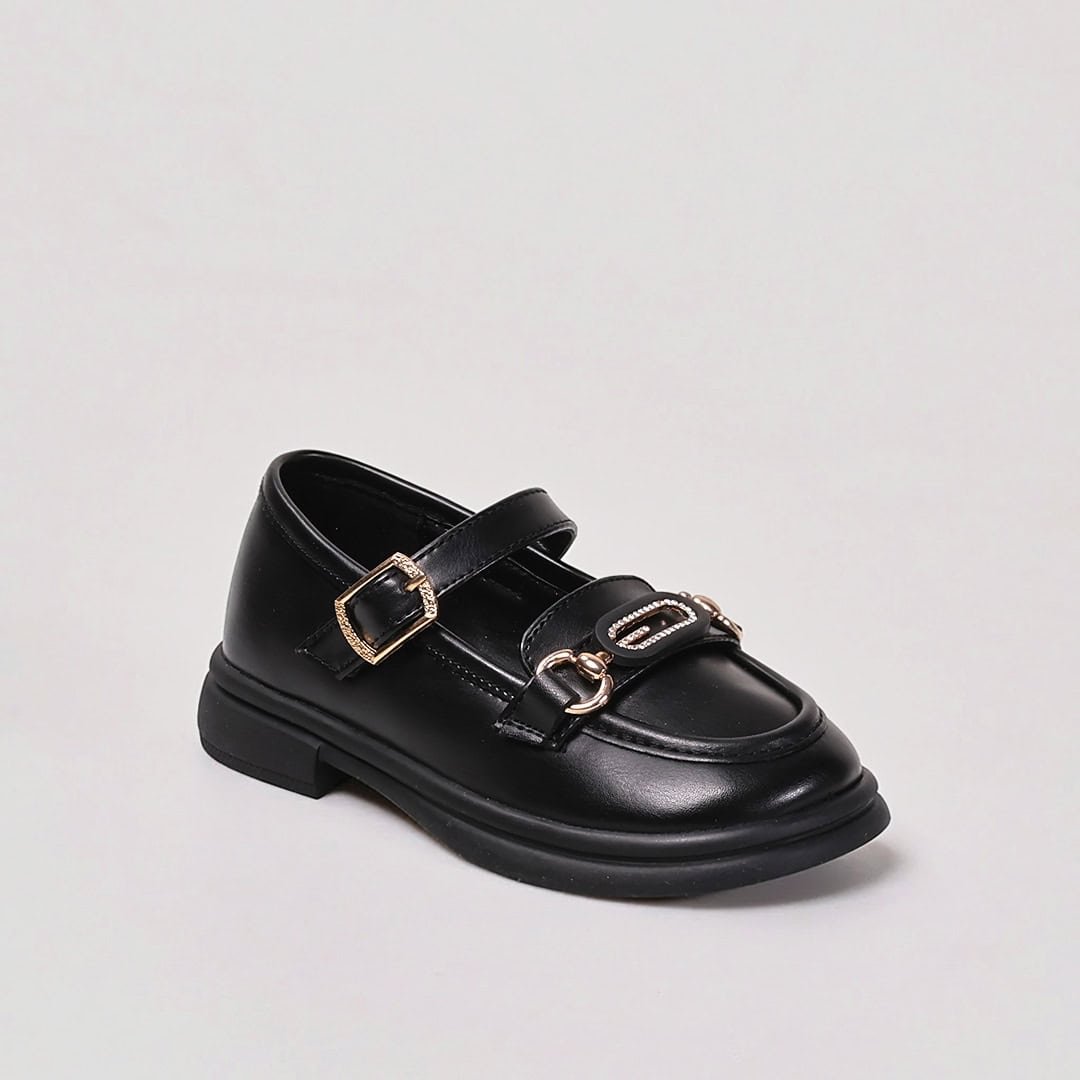 Cheery – Ballerines Enfants en Noir.