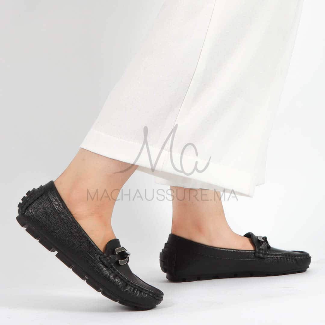 Charme – mocassins femmes en Noir.