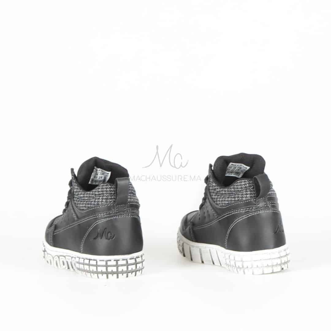 OHIO - Baskets Enfant en Noir.