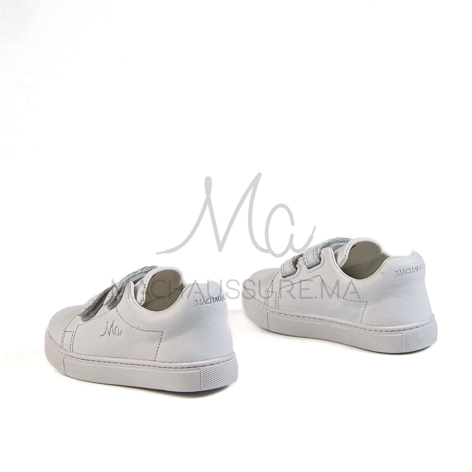Giovanni - Baskets Enfants en Blanc.