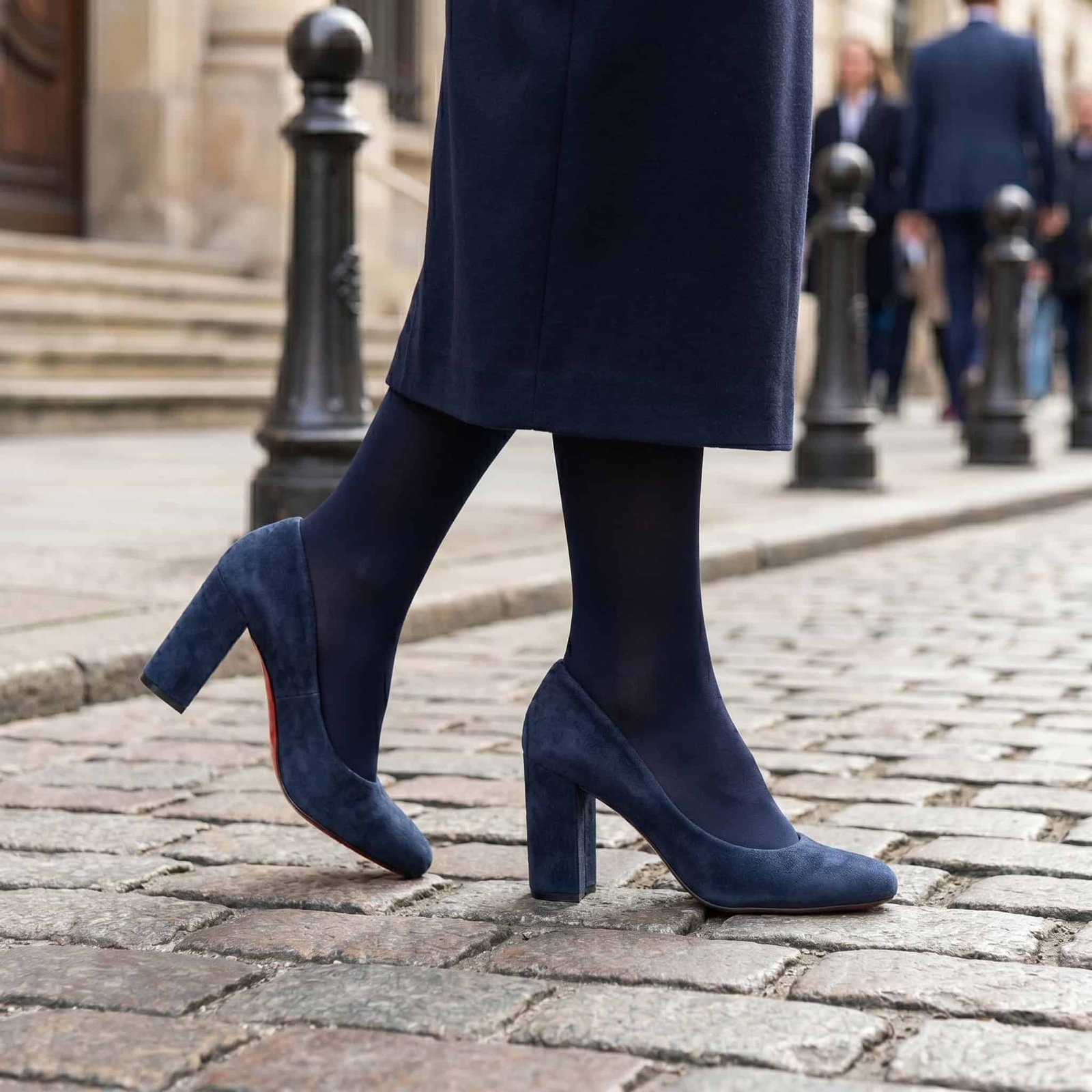 Classy Escarpin à Talon - Bleu Marine.