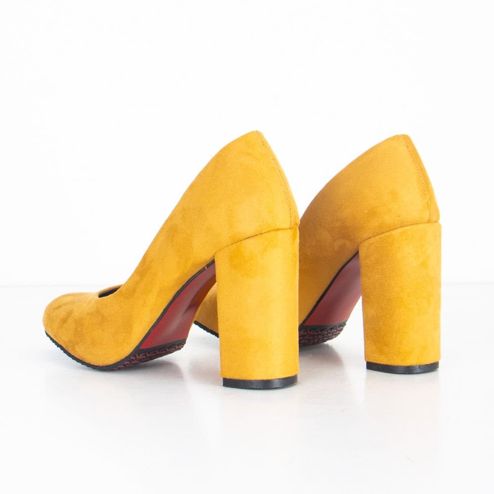 Classy Escarpin à Talon - Moutarde.