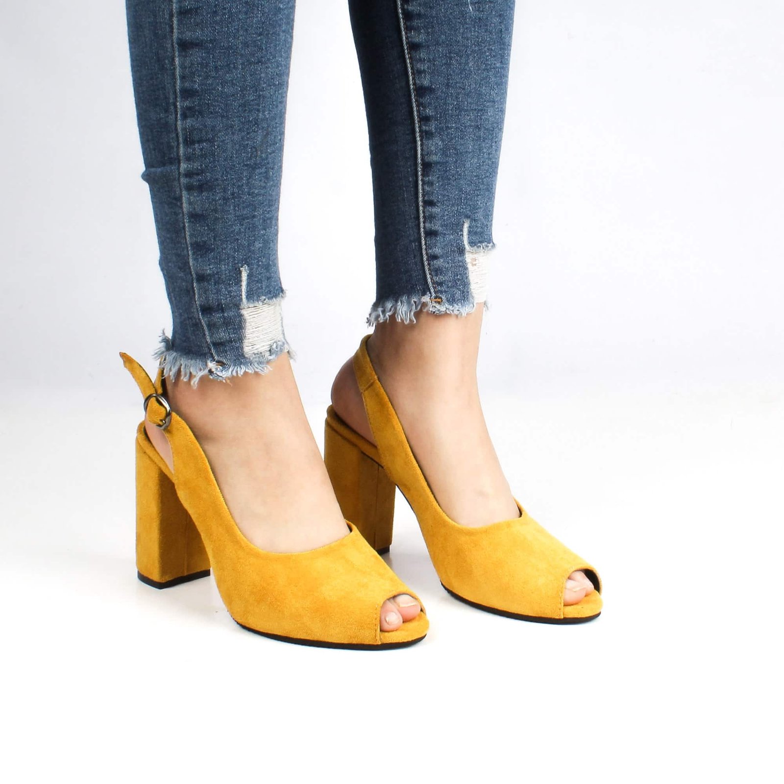 NYX - Sandales à talons - Moutarde.